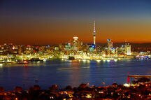 Evening view of Auckland Evening view of Auckland
